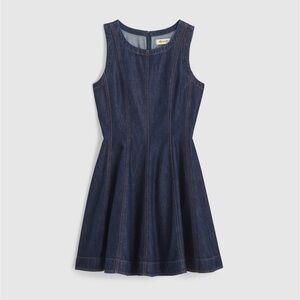 Madewell NWT Airy Denim Circle Mini Dress in Rinse Wash